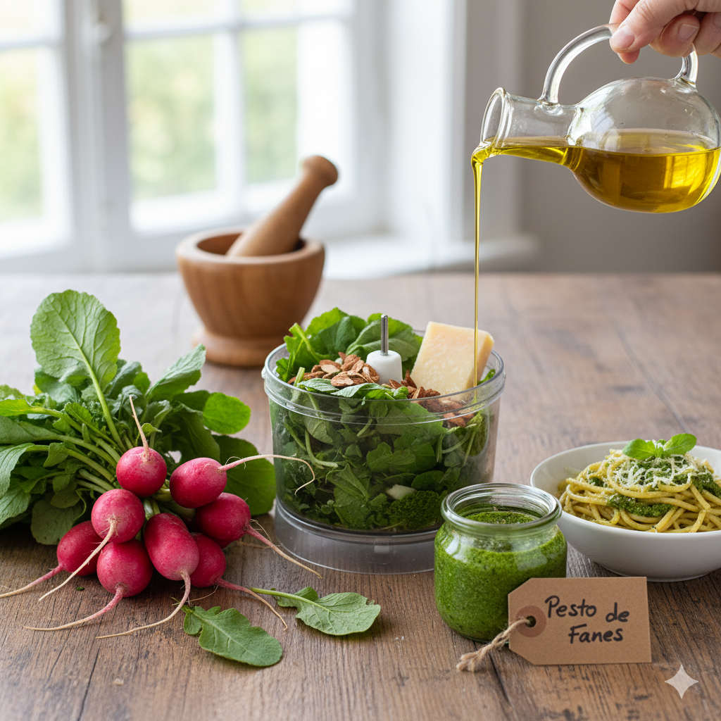 Tibe Le Pesto Economique aux Fanes de Radis le delice inattendu