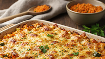 tibe m le gratin de pâtes aux lentilles corail et légumes le plat réconfortant qui met du soleil dans ton assiette (et dans ton portefeuille) !