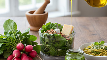 tibe m le pesto économique aux fanes de radis (le délice inattendu !)