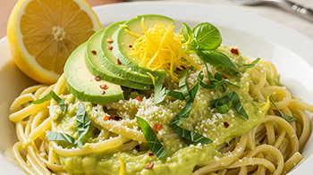 Pâtes crémeuses à l’avocat et citron : une recette facile pour les pros de la flemme