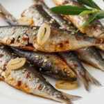Sardines grillées à l'ail
