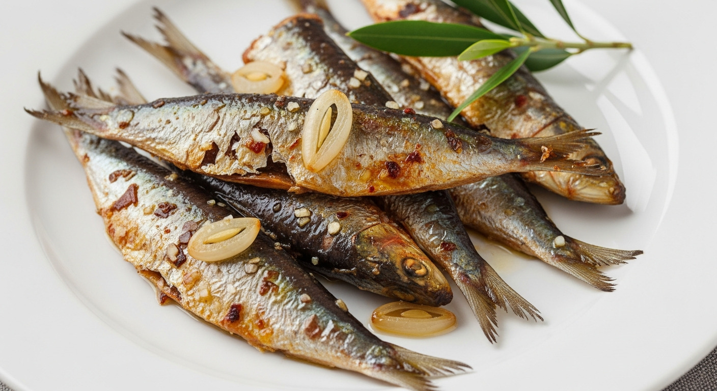 Sardines grillées à l'ail