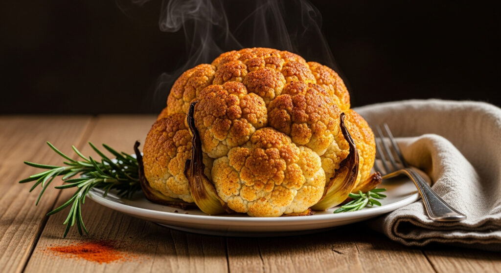 Choux-fleur rôti entier