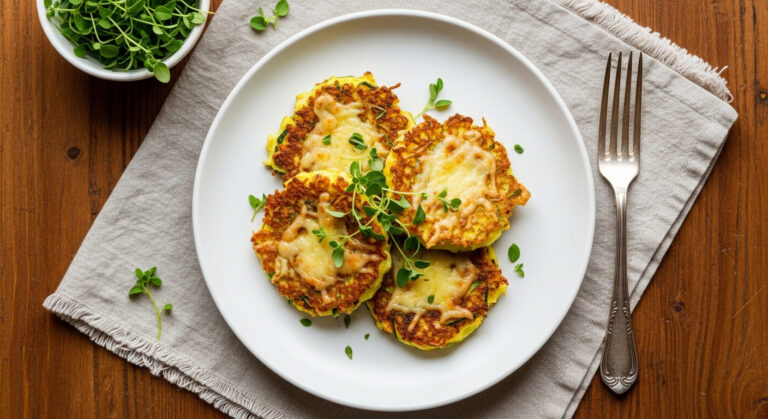 Galettes de courgettes au fromage râpé