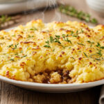 Hachis Parmentier de lentilles