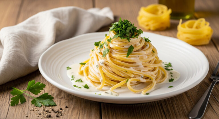 Pâtes à la crème d&rsquo;ail : la sauce magique en 15 minutes