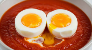 Shakshuka simplifiée : œufs pochés en sauce tomate épicée